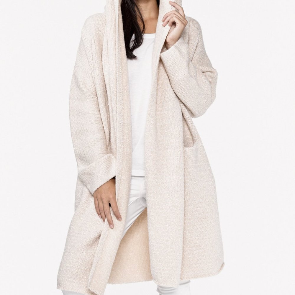 Lovestitch Lennox Sweater Coat - Winter White Coatigan